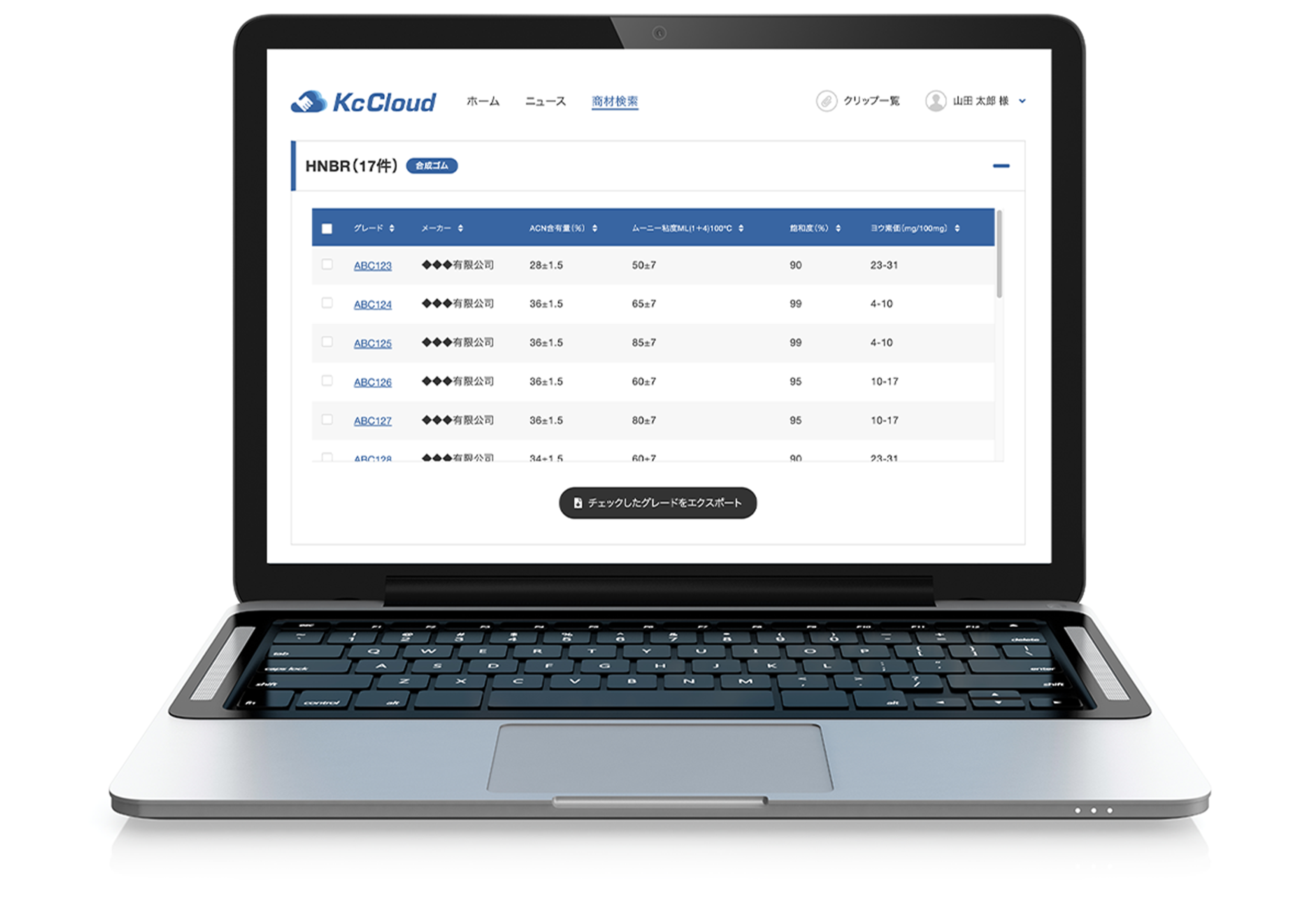 機能2　商材データベース
